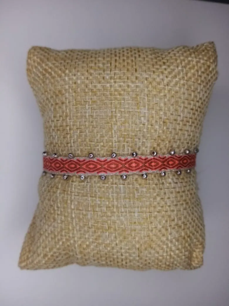 Brillo Cítrico, pulsera de telar en tonos cálidos
